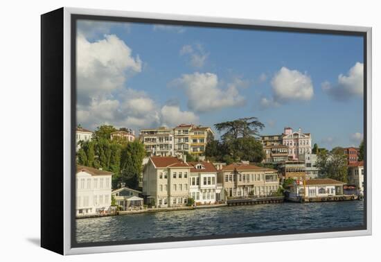 Beautiful Houses along Bosporus-Guido Cozzi-Framed Premier Image Canvas