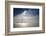 Beautiful Inspirational Sun Beams over Ocean on Cloudy Day-Veneratio-Framed Photographic Print