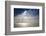 Beautiful Inspirational Sun Beams over Ocean on Cloudy Day-Veneratio-Framed Photographic Print