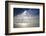 Beautiful Inspirational Sun Beams over Ocean on Cloudy Day-Veneratio-Framed Photographic Print