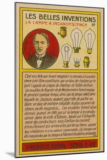 Beautiful Inventions Card, Lightbulbs-null-Mounted Giclee Print