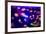 Beautiful Jellyfish, Medusa in the Neon Light with the Fishes. Aquarium with Blue Jellyfish and Lot-The Len-Framed Photographic Print