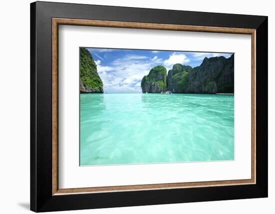 Beautiful Lagoon at Phi Phi Ley Island, the Exact Place Where the Beach Movie Was Filmed-haveseen-Framed Photographic Print