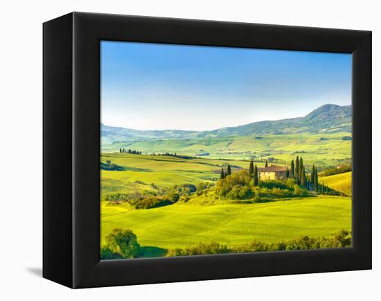Beautiful Landscape in Tuscany, Italy-sborisov-Framed Premier Image Canvas