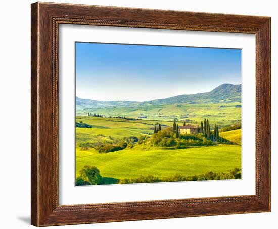 Beautiful Landscape in Tuscany, Italy-sborisov-Framed Photographic Print