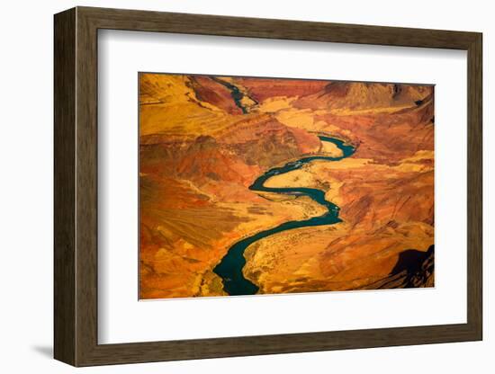Beautiful Landscape View of Curved Colorado River in Grand Canyon, Arizona, USA-Martin M303-Framed Photographic Print