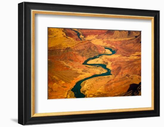 Beautiful Landscape View of Curved Colorado River in Grand Canyon, Arizona, USA-Martin M303-Framed Photographic Print