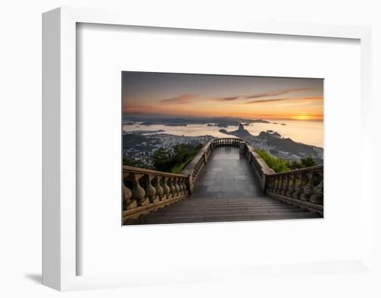 Beautiful Landscape with a View to the City, Mountains and an Empty Visitation Area Seen from Chris-Vitor Marigo-Framed Photographic Print