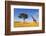 Beautiful Landscape with Tree and Giraffe in Africa-Volodymyr Burdiak-Framed Photographic Print