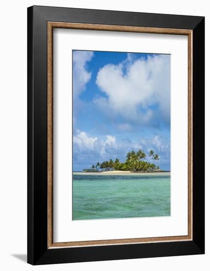 Beautiful little islet in the lagoon of Wallis, Wallis and Futuna, Pacific-Michael Runkel-Framed Photographic Print