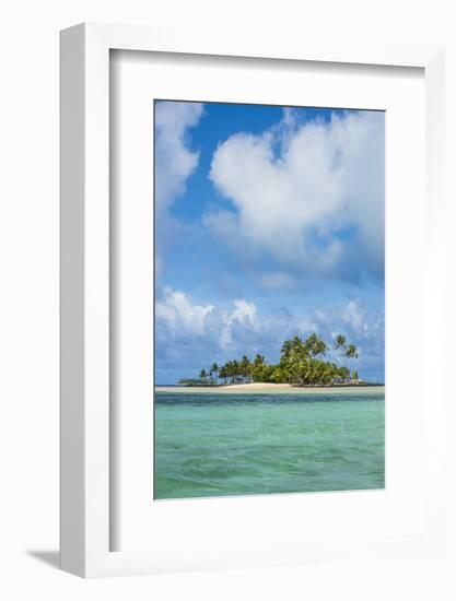 Beautiful little islet in the lagoon of Wallis, Wallis and Futuna, Pacific-Michael Runkel-Framed Photographic Print