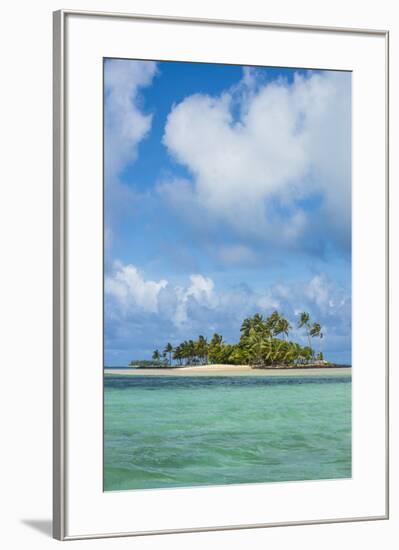 Beautiful little islet in the lagoon of Wallis, Wallis and Futuna, Pacific-Michael Runkel-Framed Photographic Print