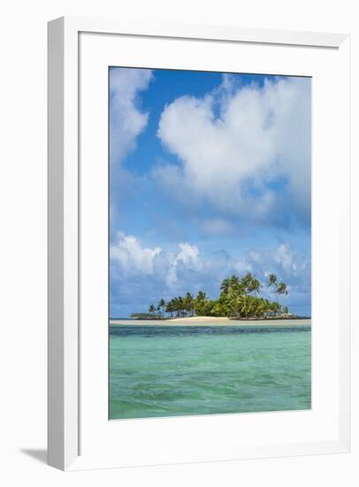 Beautiful little islet in the lagoon of Wallis, Wallis and Futuna, Pacific-Michael Runkel-Framed Photographic Print