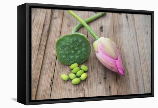 Beautiful Lotus Blooming in Summer-Wu Kailiang-Framed Premier Image Canvas