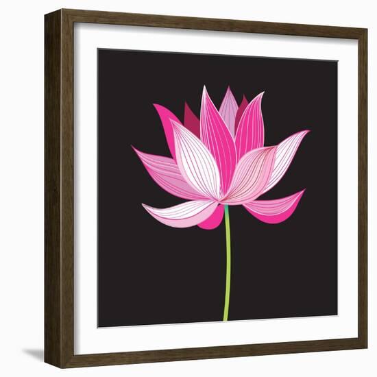 Beautiful Lotus Flower-Tatiana Korchemkina-Framed Art Print