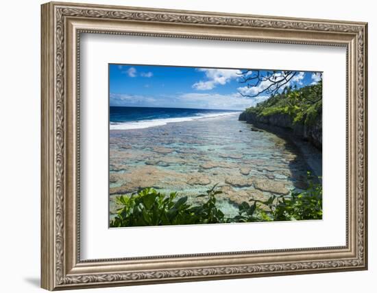 Beautiful low tide pools, Niue, South Pacific, Pacific-Michael Runkel-Framed Photographic Print