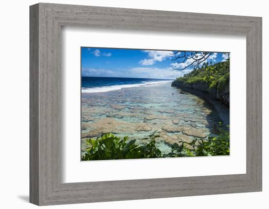 Beautiful low tide pools, Niue, South Pacific, Pacific-Michael Runkel-Framed Photographic Print