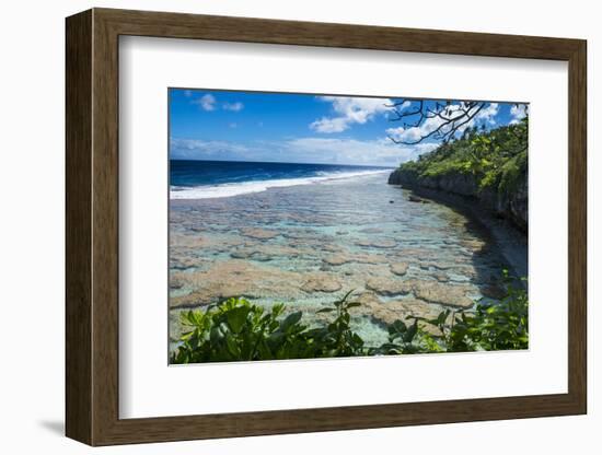 Beautiful low tide pools, Niue, South Pacific, Pacific-Michael Runkel-Framed Photographic Print