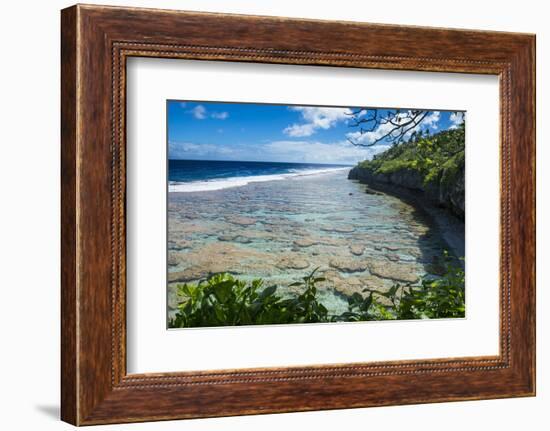 Beautiful low tide pools, Niue, South Pacific, Pacific-Michael Runkel-Framed Photographic Print