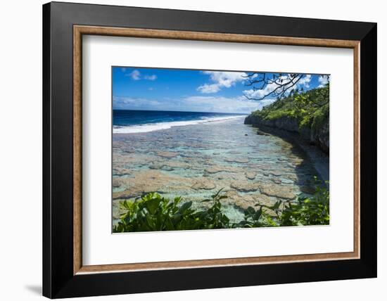 Beautiful low tide pools, Niue, South Pacific, Pacific-Michael Runkel-Framed Photographic Print