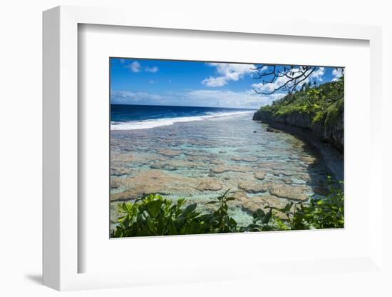 Beautiful low tide pools, Niue, South Pacific, Pacific-Michael Runkel-Framed Photographic Print