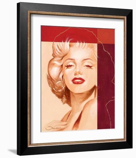 Beautiful Marilyn-Joadoor-Framed Art Print