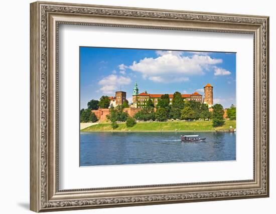 Beautiful Medieval Wawel Castle, Cracow, Poland-mffoto-Framed Photographic Print