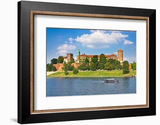 Beautiful Medieval Wawel Castle, Cracow, Poland-mffoto-Framed Photographic Print