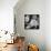 Beautiful Monochrome Rose Background-Varvara Kurakina-Framed Stretched Canvas displayed on a wall