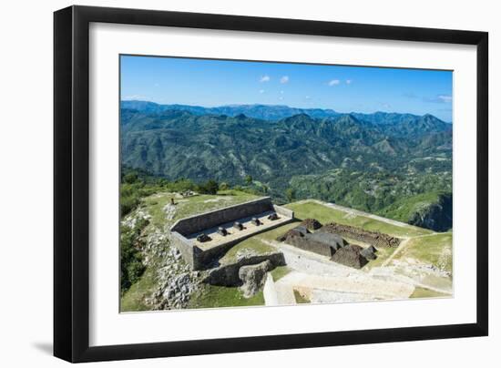 Beautiful mountains around the Citadelle Laferriere, UNESCO World Heritage, Cap Haitien, Haiti-Michael Runkel-Framed Photographic Print