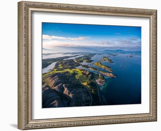 Beautiful Nature Norway Natural Landscape Aerial Photography.-Andrey Armyagov-Framed Photographic Print