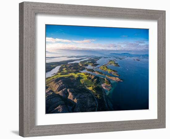 Beautiful Nature Norway Natural Landscape Aerial Photography.-Andrey Armyagov-Framed Photographic Print