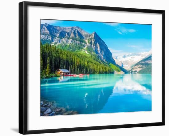 Beautiful Nature of Lake Louise in Banff National Park, Canada-Yunsun_Kim-Framed Photographic Print