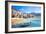 Beautiful Old Harbor with Wooden Fishing Boat in Cefalu, Sicily, Italy.-Aleksandar Todorovic-Framed Photographic Print