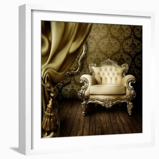 Beautiful Old Styled Interior-Subbotina Anna-Framed Art Print