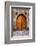 Beautiful Old Wooden Door with Iron Ornaments in a Medieval Castle-ccaetano-Framed Photographic Print