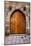 Beautiful Old Wooden Door with Iron Ornaments in a Medieval Castle-ccaetano-Mounted Photographic Print
