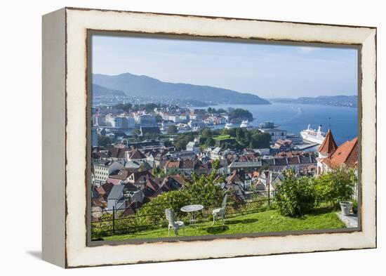 Beautiful Overlook of the City of Bergen, Norway-Bill Bachmann-Framed Premier Image Canvas