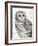 Beautiful Owls IV-Daphne Brissonnet-Framed Art Print