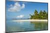 Beautiful palm fringed white sand beach in the turquoise waters of Tikehau, Tuamotus, French Polyne-Michael Runkel-Mounted Photographic Print