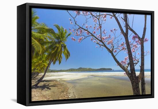 Beautiful Palm Fringed White Sand Playa Carrillo-Rob Francis-Framed Premier Image Canvas