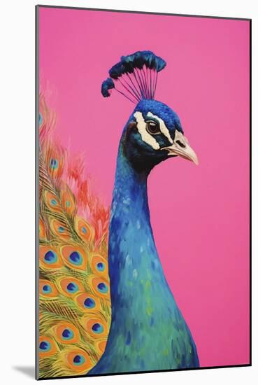 Beautiful Peacock-Treechild-Mounted Giclee Print