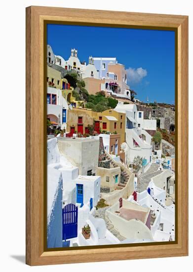 Beautiful Pictorial Santorini-Maugli-l-Framed Premier Image Canvas