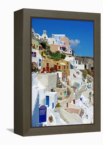 Beautiful Pictorial Santorini-Maugli-l-Framed Premier Image Canvas
