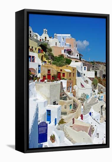 Beautiful Pictorial Santorini-Maugli-l-Framed Premier Image Canvas