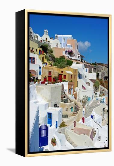 Beautiful Pictorial Santorini-Maugli-l-Framed Premier Image Canvas