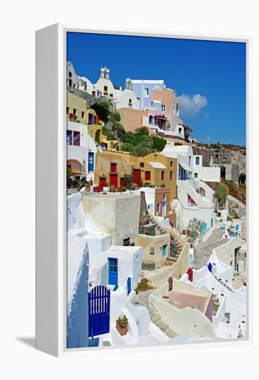 Beautiful Pictorial Santorini-Maugli-l-Framed Premier Image Canvas