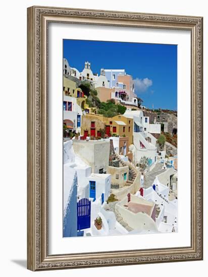 Beautiful Pictorial Santorini-Maugli-l-Framed Photographic Print