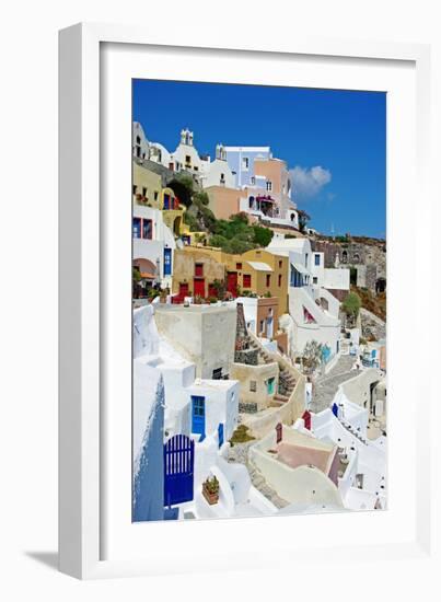 Beautiful Pictorial Santorini-Maugli-l-Framed Photographic Print