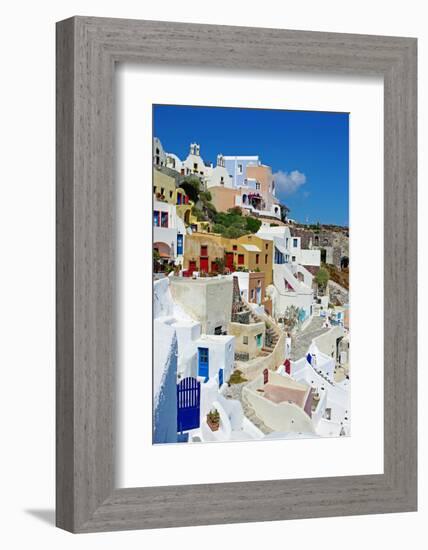 Beautiful Pictorial Santorini-Maugli-l-Framed Photographic Print